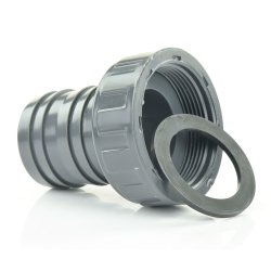 PVC-Schlauchtülle Innengewinde (Überwurfmutter)